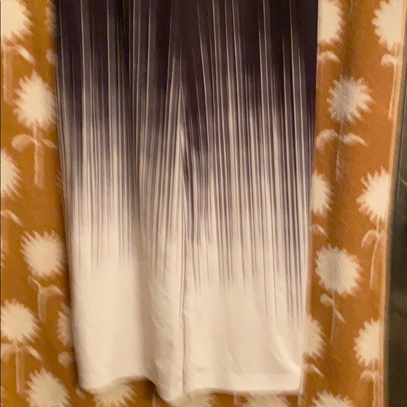 overlapping color pattern pa wide leg pants - Picture 2 of 4